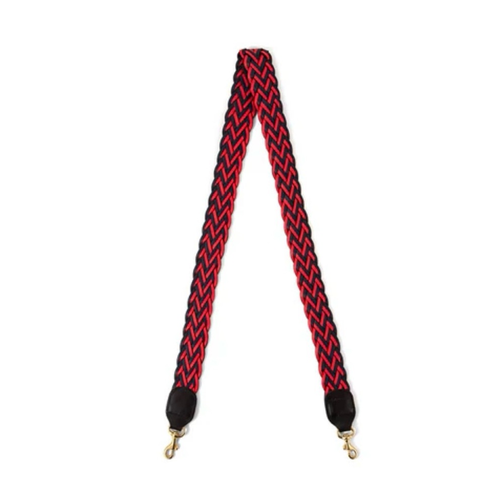 Clare V. Crossbody Shoulder Strap - Navy/Red - Like New, Never Used